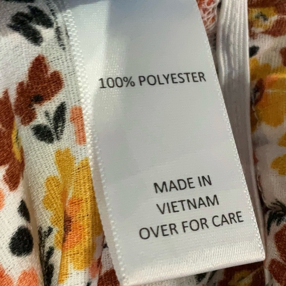 Microfloral micro floral autumn fall short sleeve blouse - Picture 6 of 6